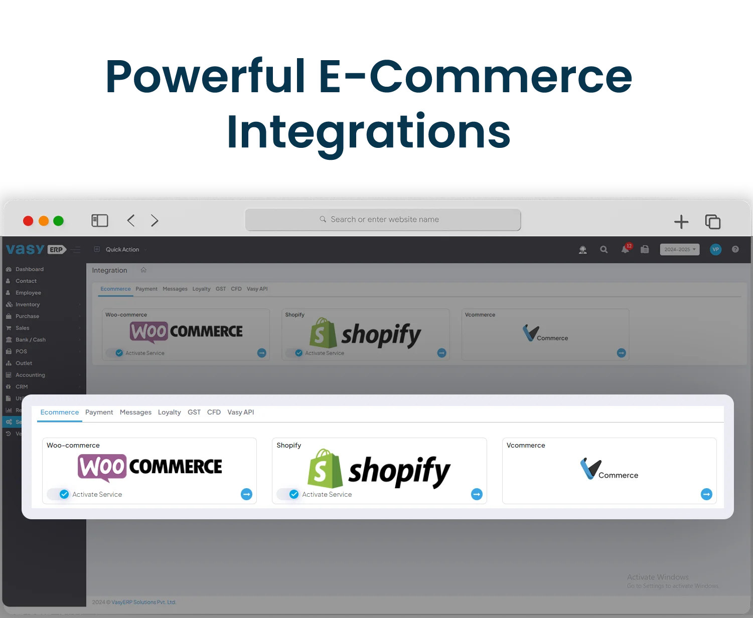 Best erp integrated ecommerce software 
                                
